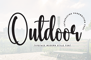 Outdoor | Script Font, a Handwritten Font by Scratchones (Thumbnail 1 of 8)