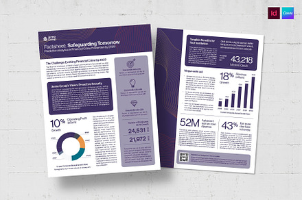 Fact Sheet Template, a Flyer Template by BrandPacks