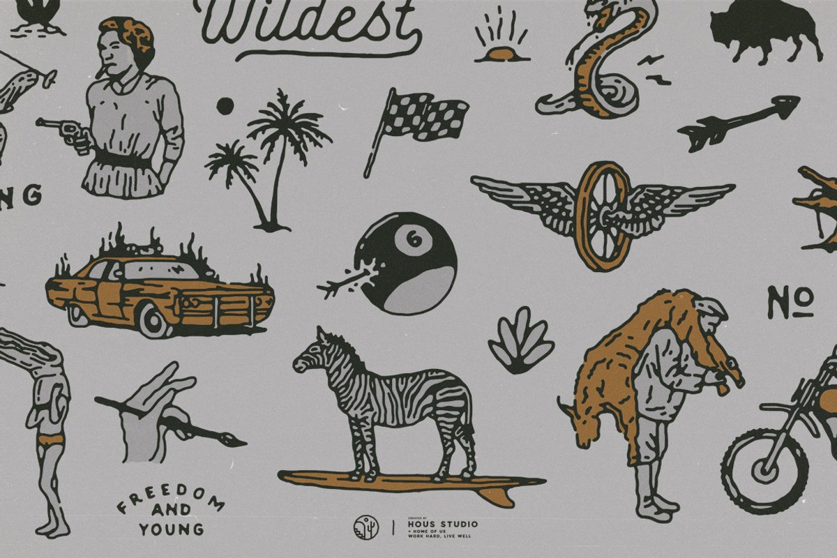 75% OFF 200 Handdrawn Illustrations, an Illustration by Megflags (Photo 14 of 20)