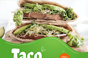 Vegan Food Instagram Post, a Social Media Template by FDR Studio (Thumbnail 4 of 6)