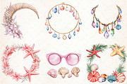 Coquette Coastal Summer Frame Bundle, an Illustration by Libby Wishes (Thumbnail 6 of 7)