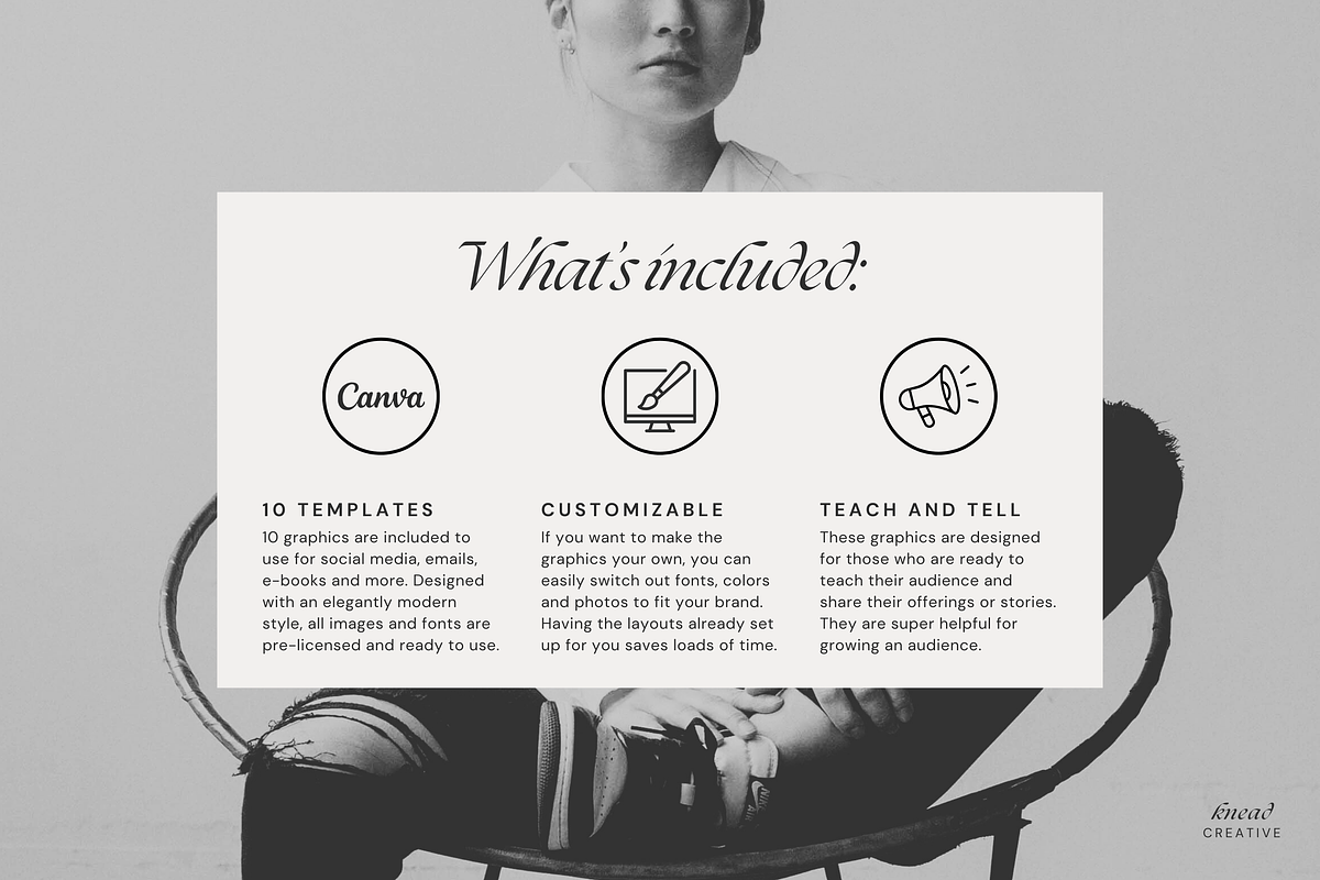 Services Canva Social Templates, a Social Media Template by Knead Creative (Photo 6 of 6)