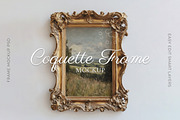 Vintage Coquette Frame Mockup, a Household Mockup by Blank Studio (Thumbnail 1 of 8)