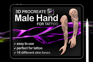 Procreate 3D Model - Male Hand