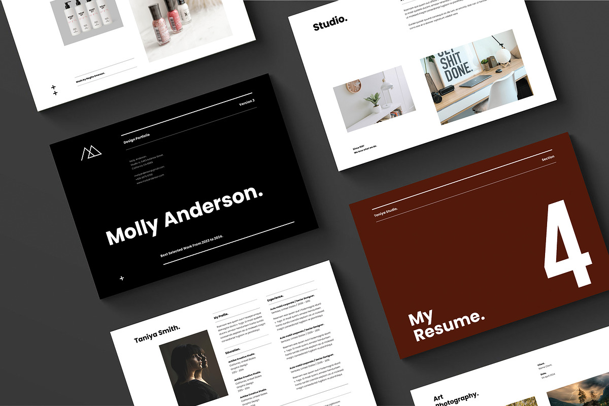 Design Portfolio and Resume, a Brochure Template by Occy Design (Photo 1 of 8)