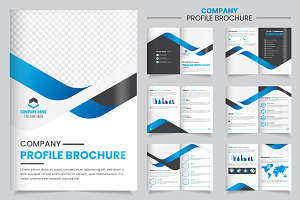 Company profile  Brochure Template, a Print Template by Tanuart