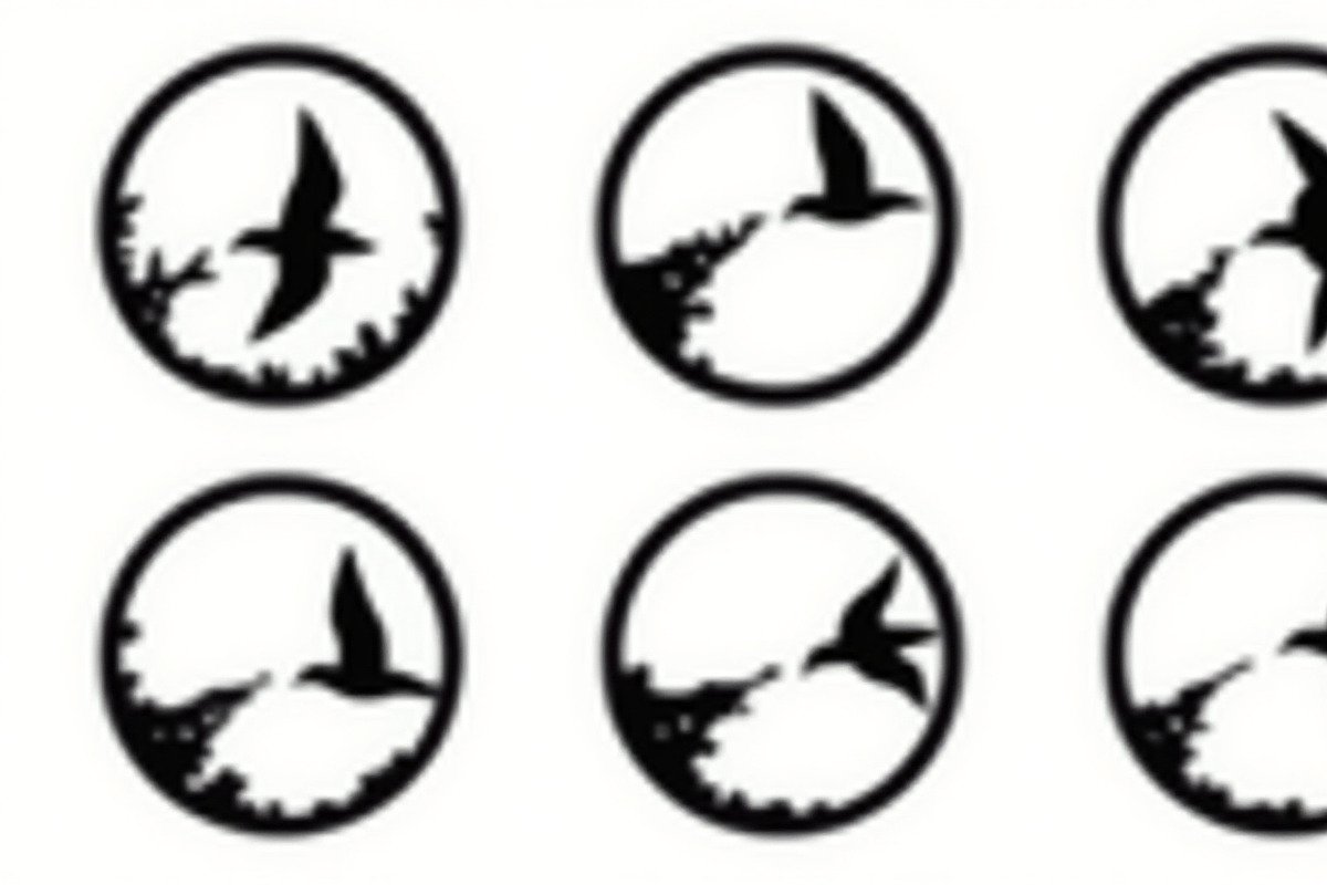 Flying Bird Silhouette Bundle, an Illustration by Designs_River (Photo 9 of 10)