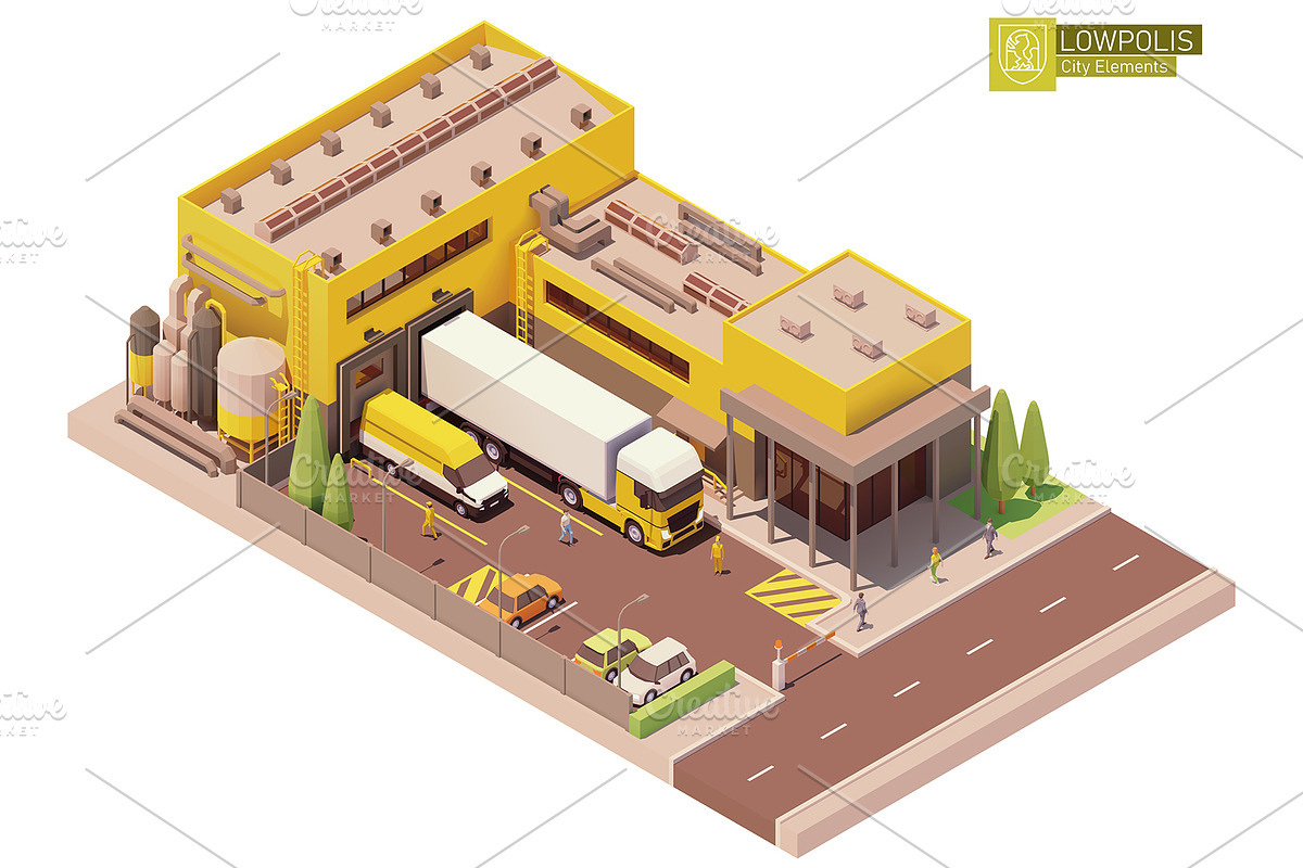 Isometric city map elements, an Object Graphic by tele52 (Photo 17 of 72)