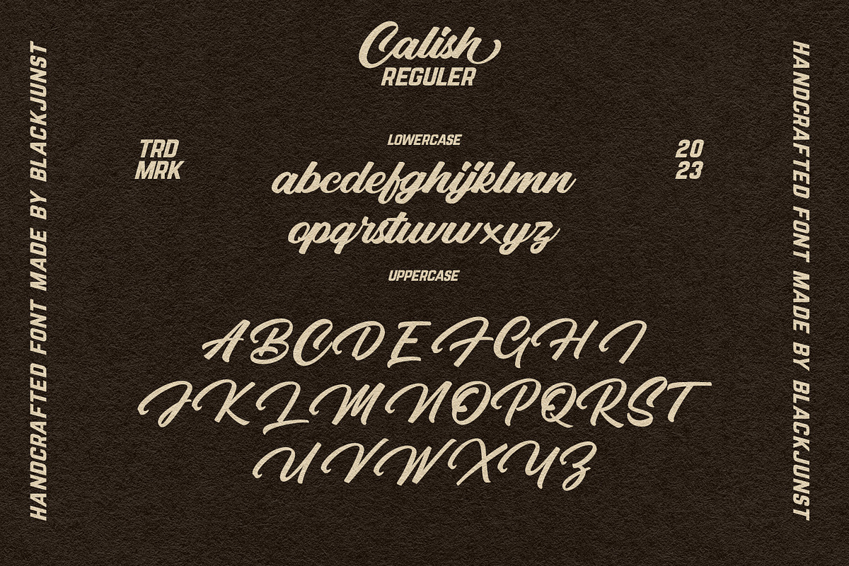 Calish Script, a Script Font by Black Junst (Photo 7 of 11)