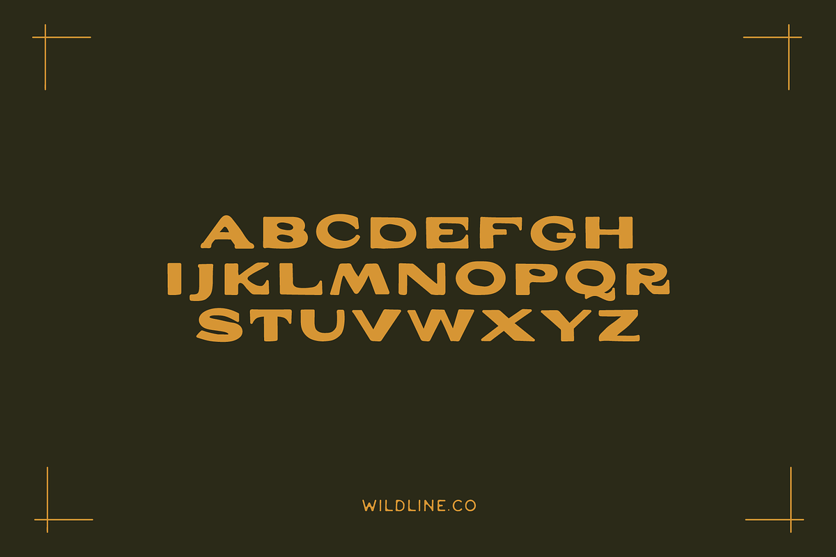 Wide West | A Hand Lettered Typeface, a Handwritten Font by Wildline.Co (Photo 2 of 5)