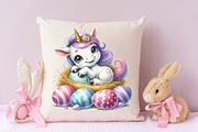 Newborn unicorn Easter Day Png, an Illustration by RobertsArt (Thumbnail 6 of 7)