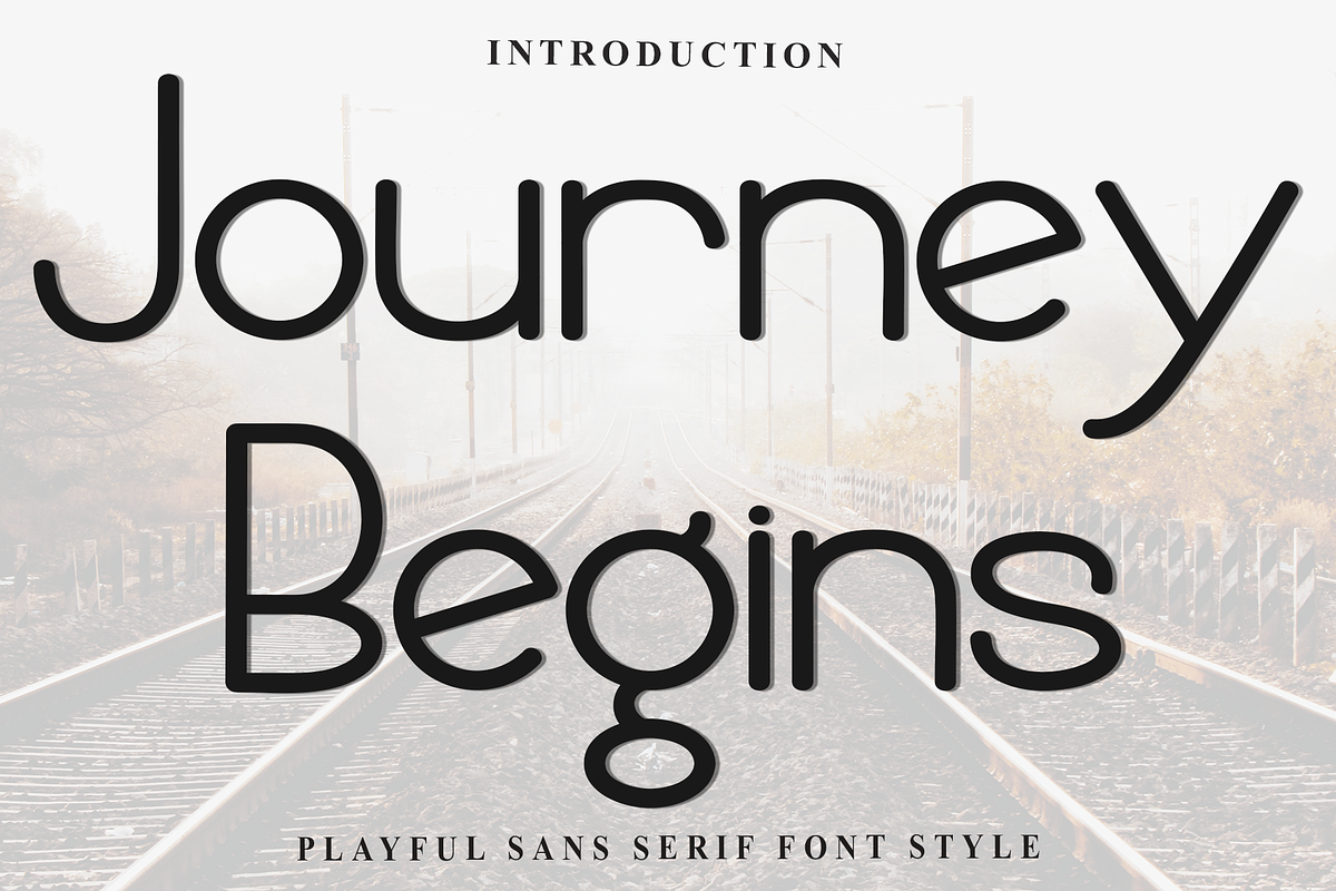 Journey Begins, a Sans Serif Font by InermediaSTUDIO (Photo 1 of 8)