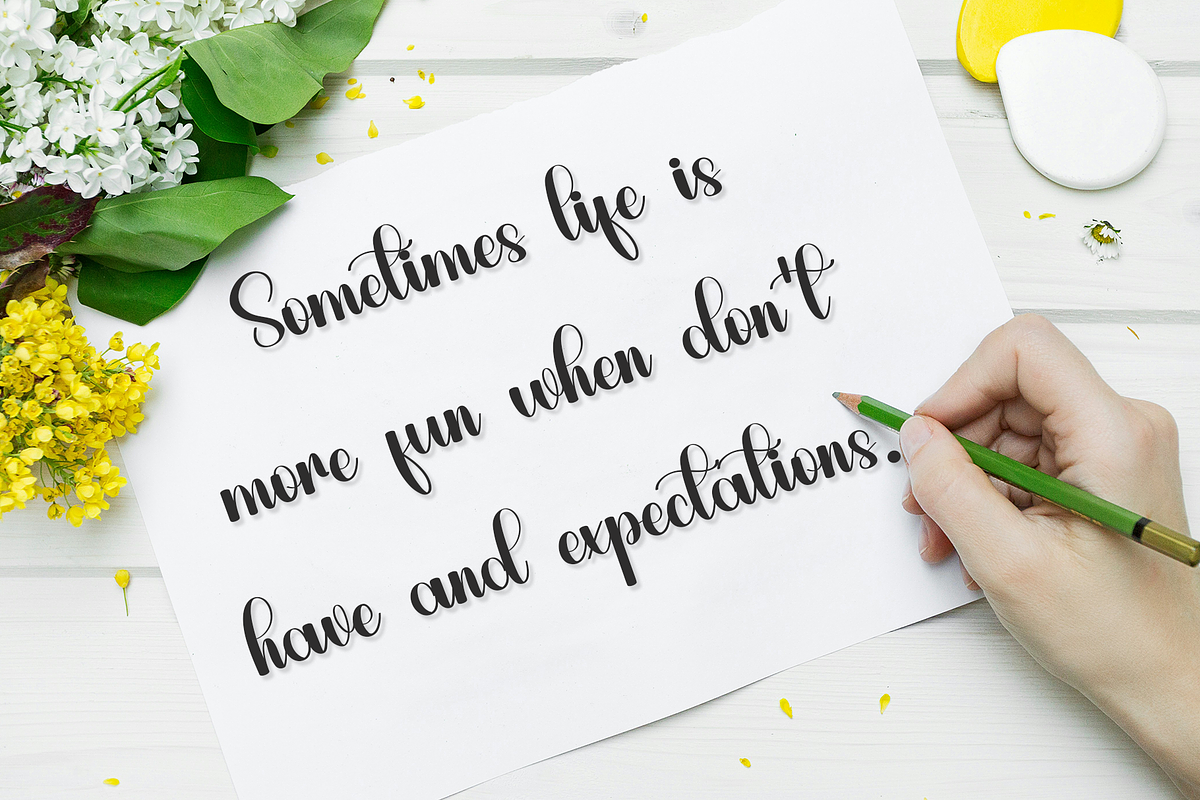 Haily, a Script Font by FreshTypeINK (Photo 4 of 7)