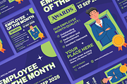 Employee Award Flyer Set, a Flyer Template by SquidPixey (Thumbnail 5 of 6)