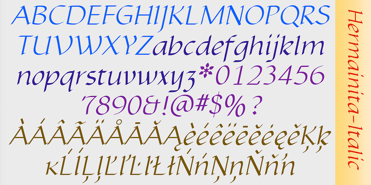 Hermainita, a Handwritten Font by Ingrimayne Type (Photo 9 of 10)