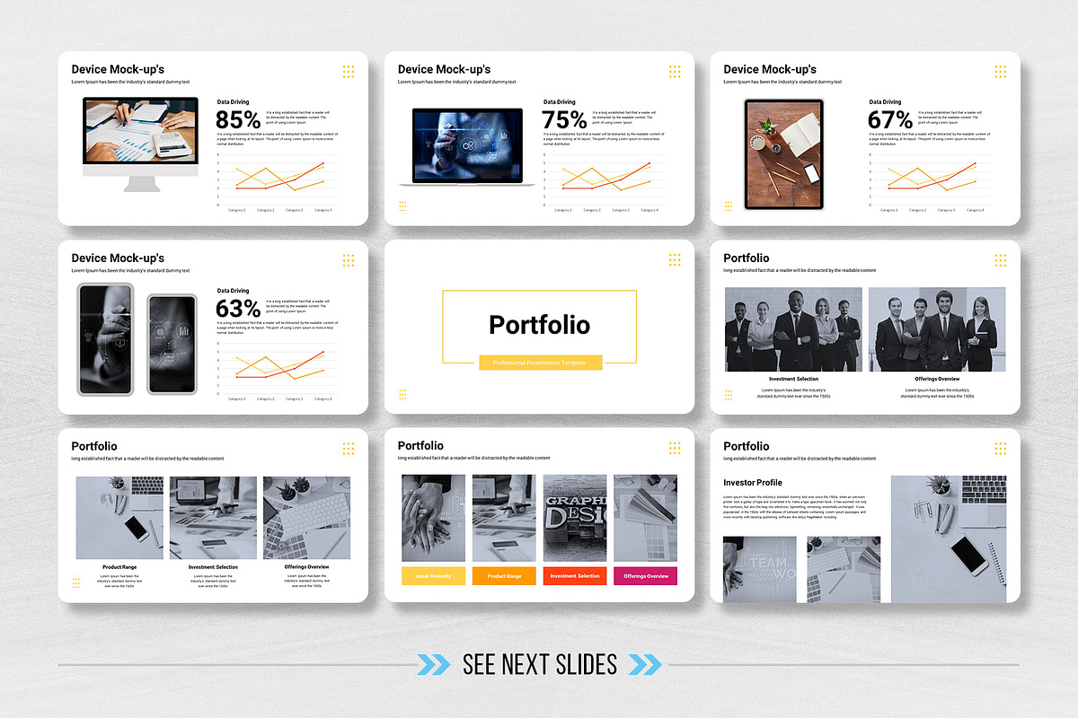 Investor Pitch Deck PowerPoint, a Presentation Template by White Graphic (Photo 9 of 11)