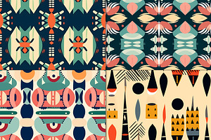 20 Seamless Boho Tribal Patterns