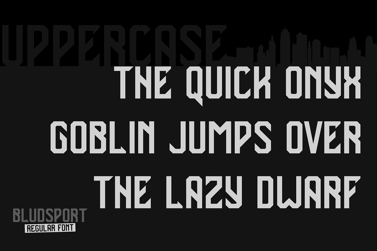 BLUDSPORT FONT TRIO, a Sans Serif Font by Alphabet Agency (Photo 7 of 10)