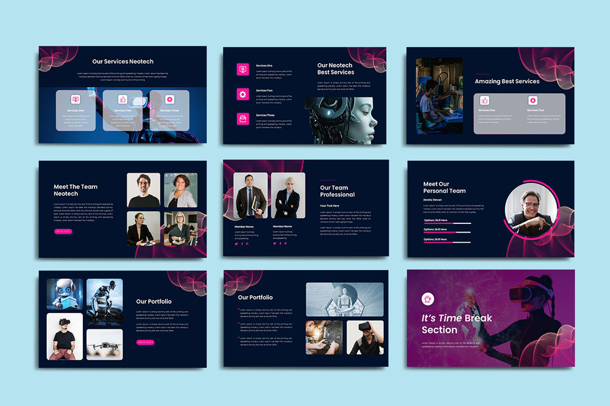 Neotech Powerpoint, a Presentation Template by yanindesign (Photo 3 of 5)