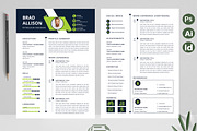 New Resume | CV Template, a Resume Template by Attractive Resume (Thumbnail 2 of 3)