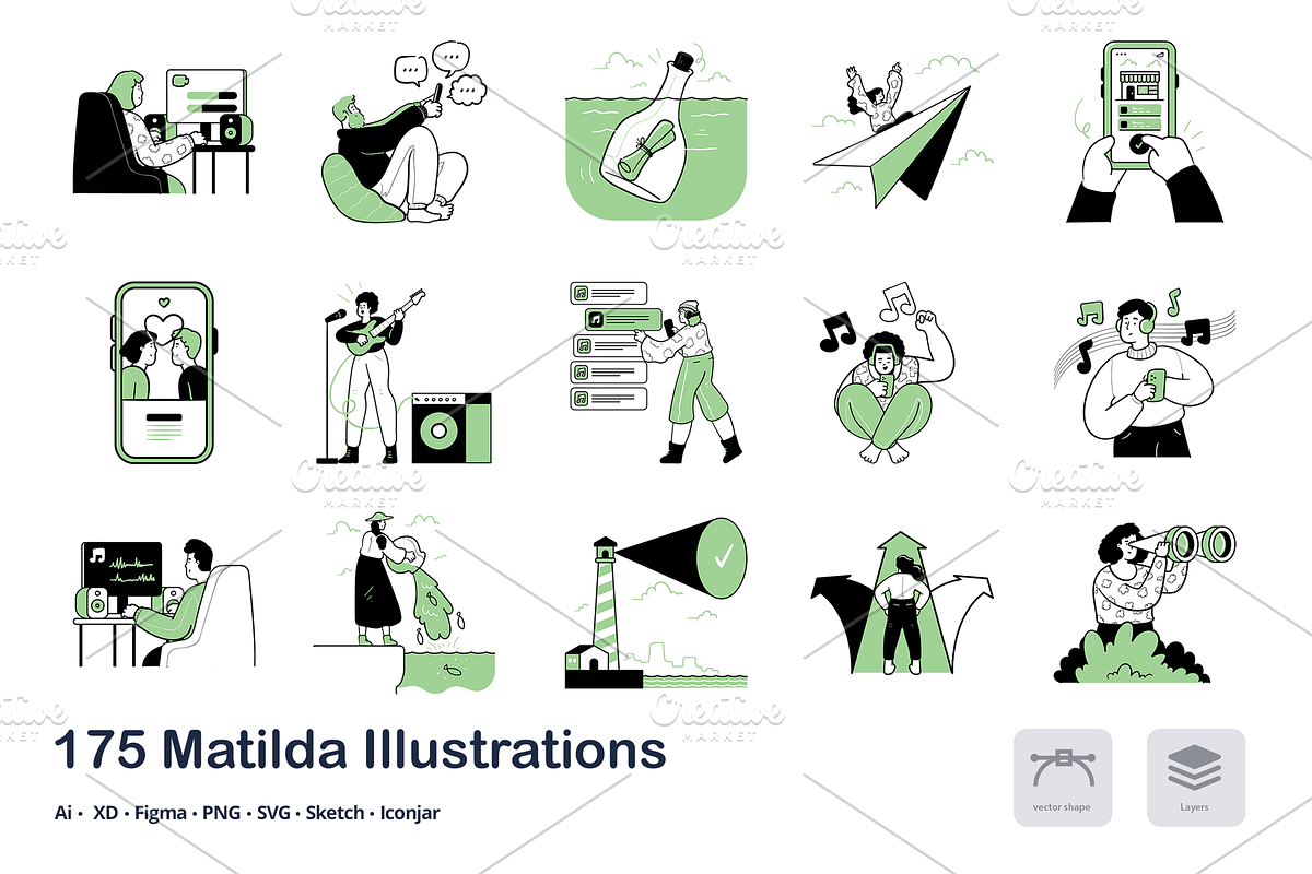 Matilda - 175 Illustrations, an Animal Illustration by Vectopus.com (Photo 6 of 12)