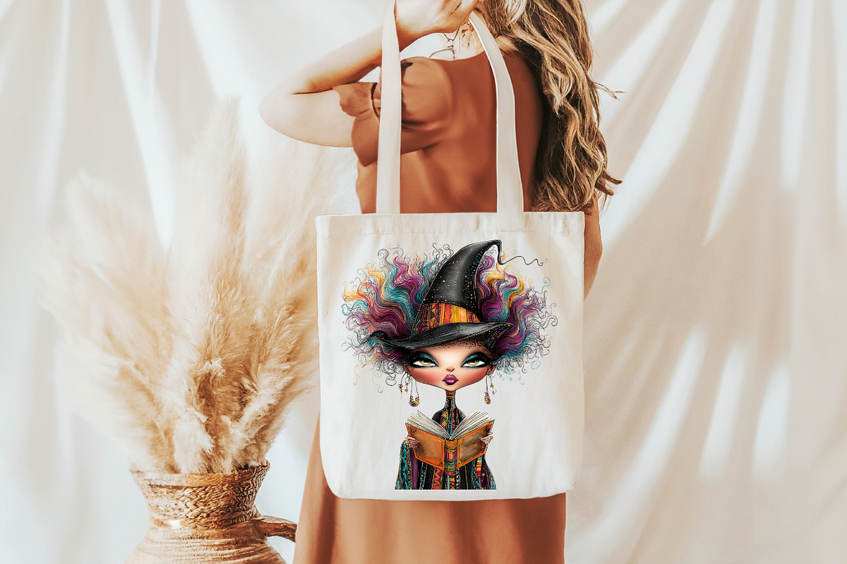 Whimsical Witches Clipart, an Illustration by Libby Wishes (Photo 5 of 7)