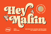 Malrin - Chunky Retro Font, a Serif Font by Zarma Type (Thumbnail 1 of 12)