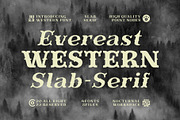 Evereast Western Slab-Serif, a Slab Serif Font by Nocturnal Workspace (Thumbnail 1 of 9)