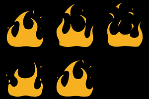 Sprite Sheets Fire Loop. Ready for
