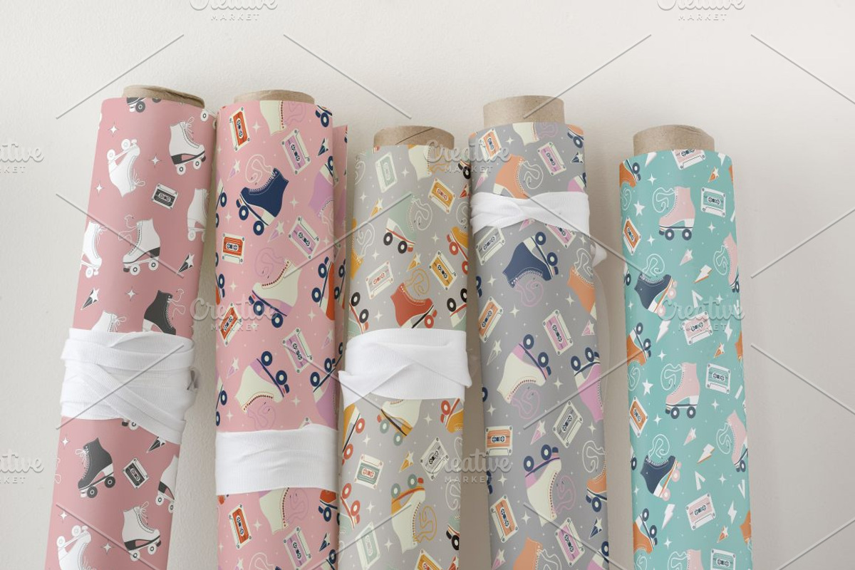 Roller Skates Illustrations, a Pattern Graphic by Blue Lela Design (Photo 6 of 6)