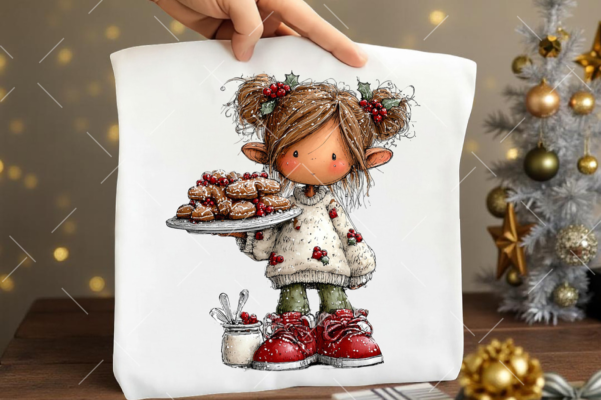 Christmas Elf Clipart, an Illustration by OK Design (Photo 6 of 6)