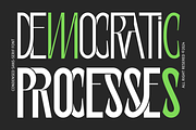 DEMOCRATIC PROCESSES Font, a Sans Serif Font by 177Studio (Thumbnail 1 of 8)