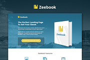 SALE! Zeebook eBook PSD Landing Page, a Landing Page Template by Rafael Oliveira (Thumbnail 1 of 3)
