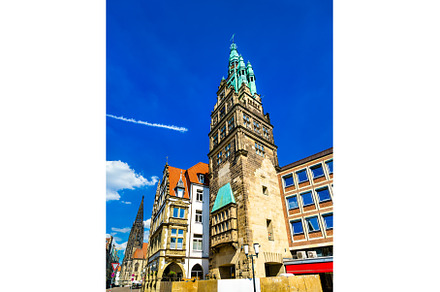 Stadthausturm, Town House Tower in, an Architecture Photo by Leonid Andronov