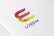 E Alphabet Abstract letter logo, a Branding & Logo Template by Woo Graphics (Thumbnail 1 of 2)