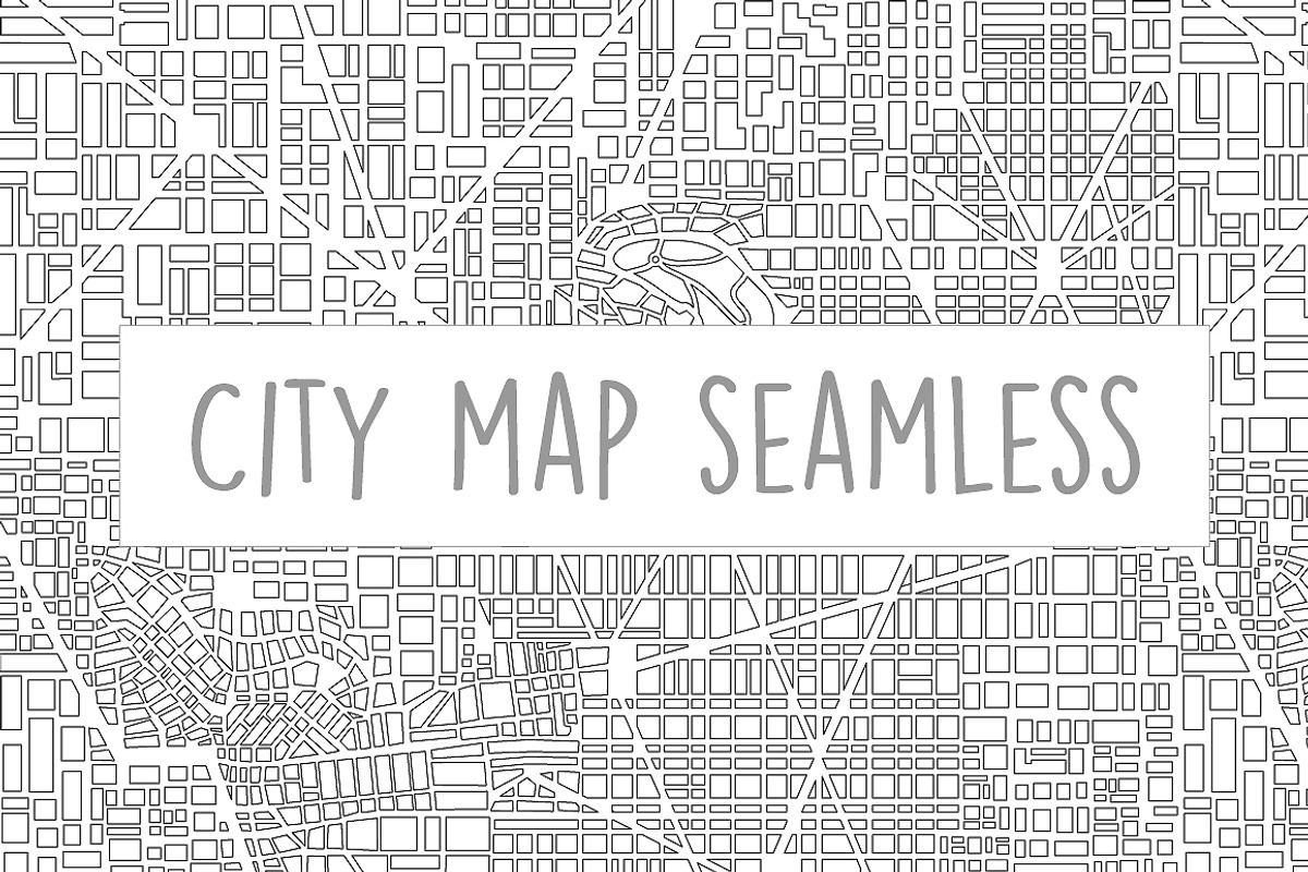 City map pattern, a Pattern Graphic by AlexZeL (Photo 1 of 6)