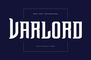 Varlord Font, a Serif Font by Maulana Creative