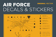 Air Force Decals & Stickers Vector, an Icon by theungsys (Thumbnail 1 of 3)