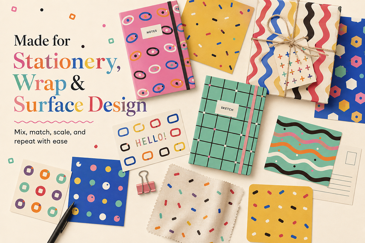 36 Wonky Geometric Seamless Patterns, a Pattern Graphic by Designs24hr (Photo 3 of 6)