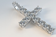 Diamond cross with diamond suspensio, an Object 3D Model by 3D Models by Obshansky (Thumbnail 6 of 11)