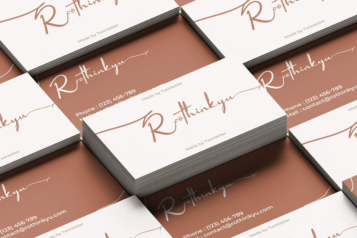 Roothinkyu, a Script Font by twinstd (Photo 8 of 12)