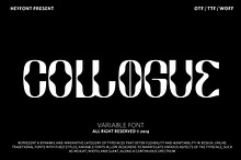 Collogue - Variable Font