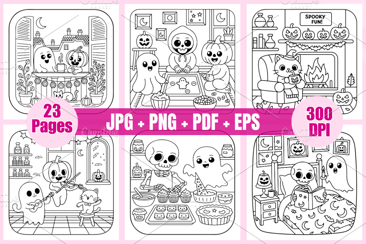 Spooky Hygge Halloween For Kids, a Seasonal Illustration by Coco Bloom (Photo 2 of 3)