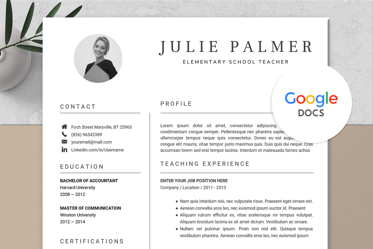 Google Docs Resume Template CV, a Resume Template by Quality Resume (Photo 1 of 8)