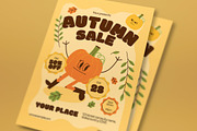 Cream Quirky Autumn Sale Flyer Set, a Flyer Template by graphicook (Thumbnail 2 of 3)
