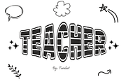 Teacher - Playful Classroom Font, a Sans Serif Font by KiddoGlyphs Studio (Thumbnail 1 of 3)