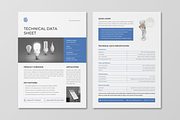 Technical Data Sheet, a Flyer Template by OrcShape (Thumbnail 5 of 6)