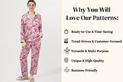 Vintage Floral Seamless Patterns, a Pattern Graphic by Ninterints (Thumbnail 7 of 20)