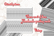 Vintage greeting cards with mandala, a Business Card Template by BEZIL-ART (Thumbnail 4 of 7)