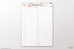 Monthly Printable Planner